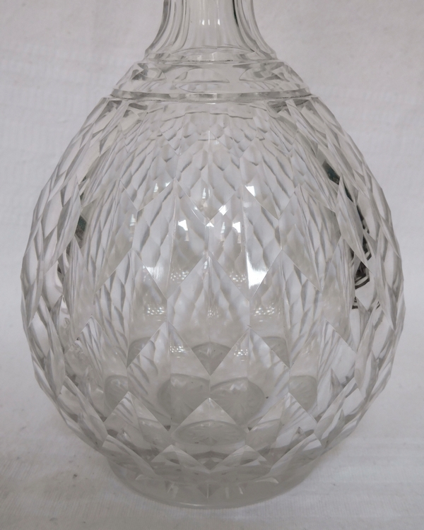 Carafe en cristal de Baccarat, modèle Juvisy (service officiel de l'Elysée)