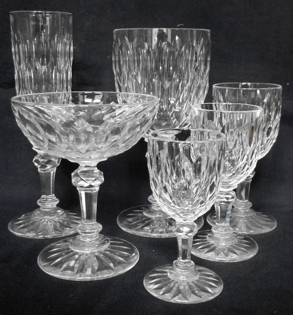 Baccarat crystal champagne glass, Juvisy pattern