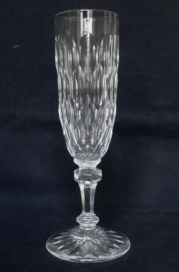 Baccarat crystal champagne flute, Juvisy pattern