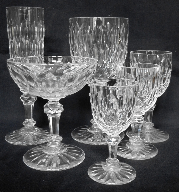 Baccarat crystal champagne flute, Juvisy pattern