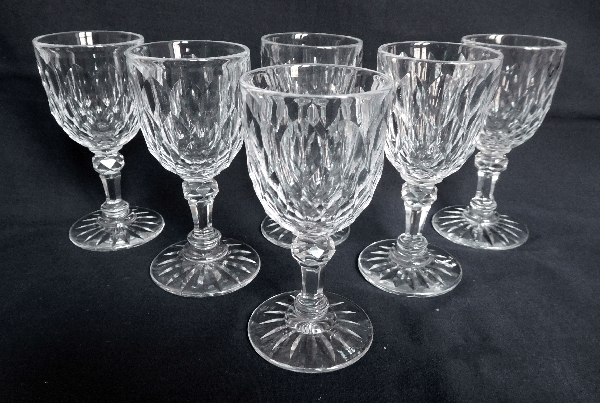 Verre à vin blanc en cristal de Baccarat, modèle Juvisy (service officiel de l'Elysée) - 10,7cm