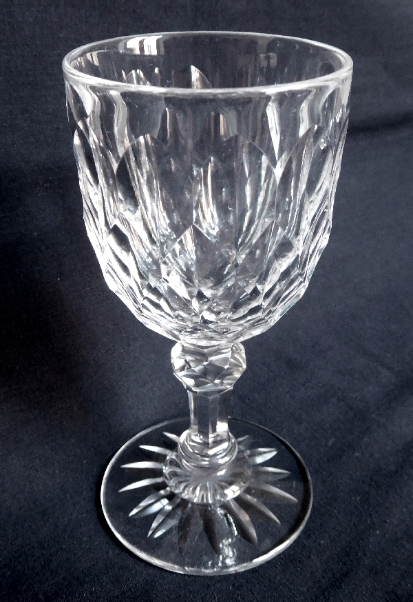 Verre à eau en cristal de Baccarat, modèle Juvisy (service officiel de l'Elysée) - 16,3cm