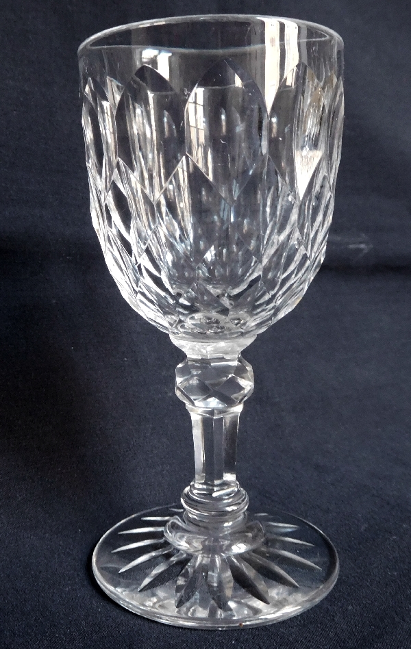 Verre à vin blanc en cristal de Baccarat, modèle Juvisy (service officiel de l'Elysée) - 11cm