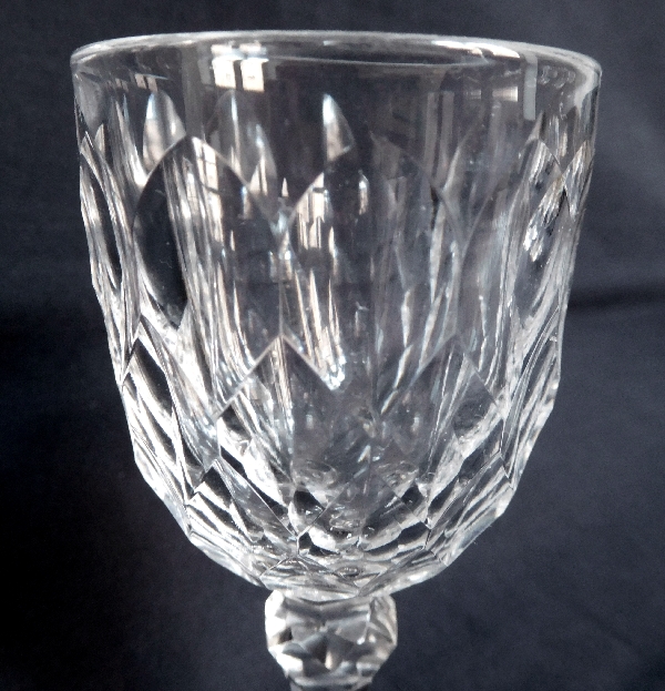 Baccarat crystal water glass, Juvisy pattern - 16,3cm