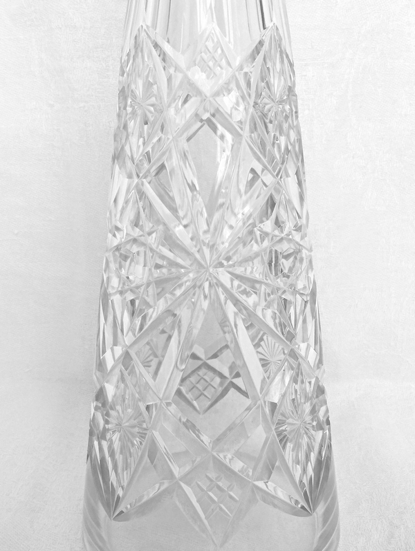 Baccarat crystal wine decanter, Lagny pattern