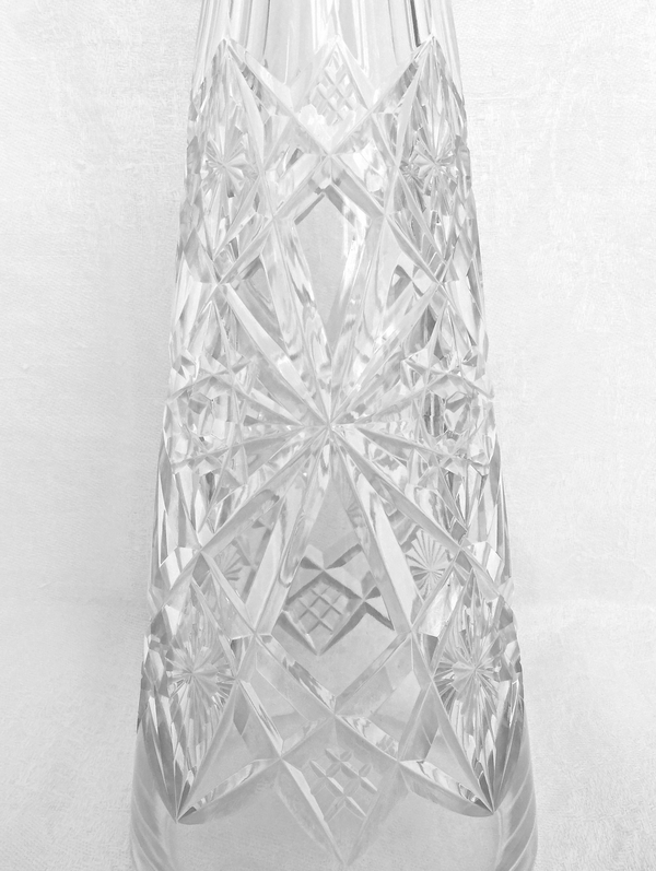 Carafe à vin du Rhin en cristal de Baccarat, modèle Lagny