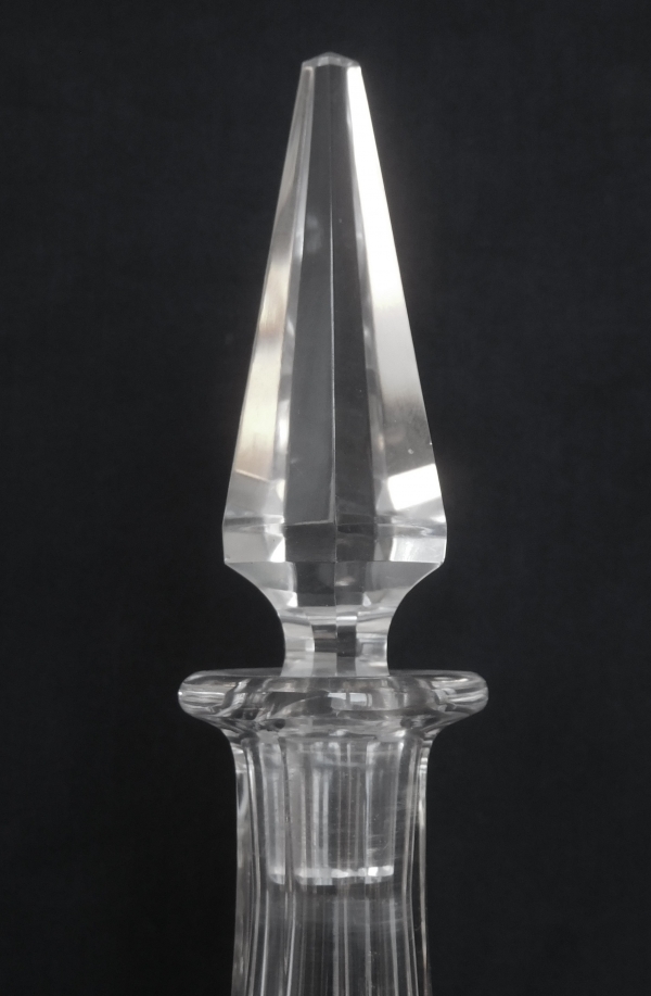 Baccarat crystal liquor decanter, Lagny pattern