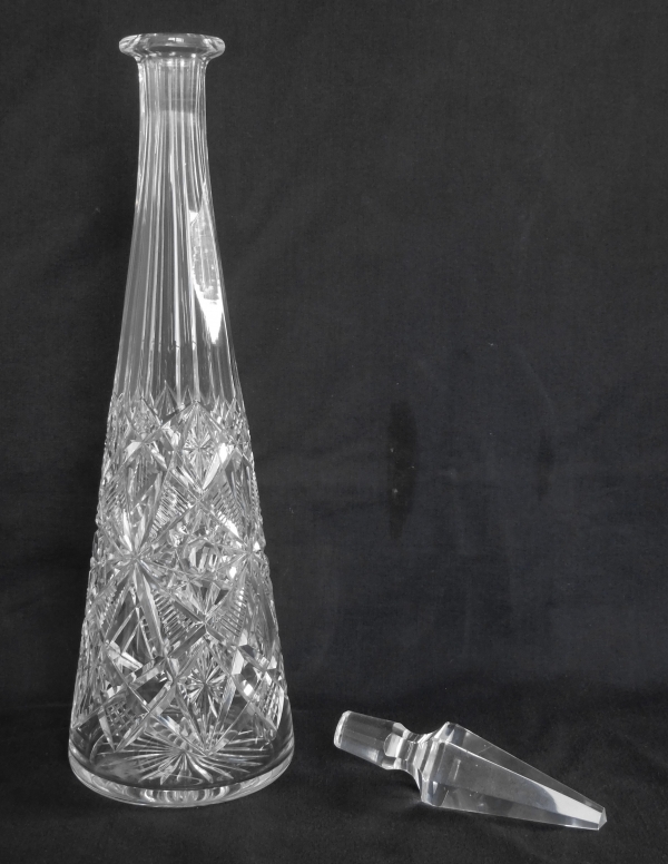 Baccarat crystal liquor decanter, Lagny pattern