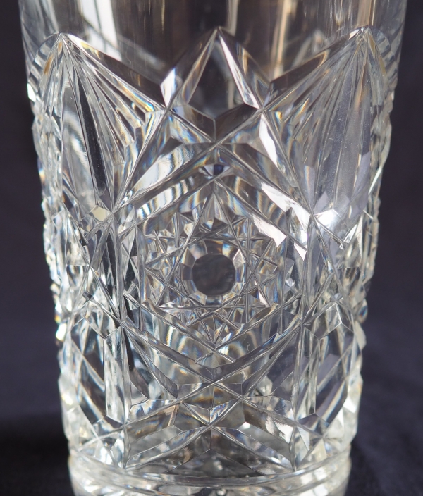 Baccarat crystal orange juice glass, Lagny pattern gilt with fine gold