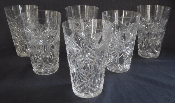 Baccarat crystal orange juice glass / tumbler, Lagny pattern