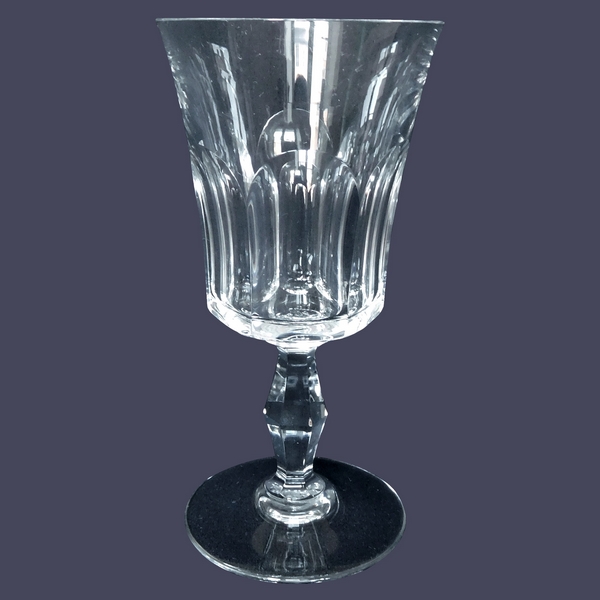 Baccarat crystal water glass, Lauzun pattern - 17.4cm - signed