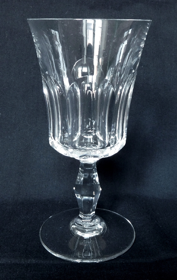 Baccarat crystal water glass, Lauzun pattern - 17.4cm - signed