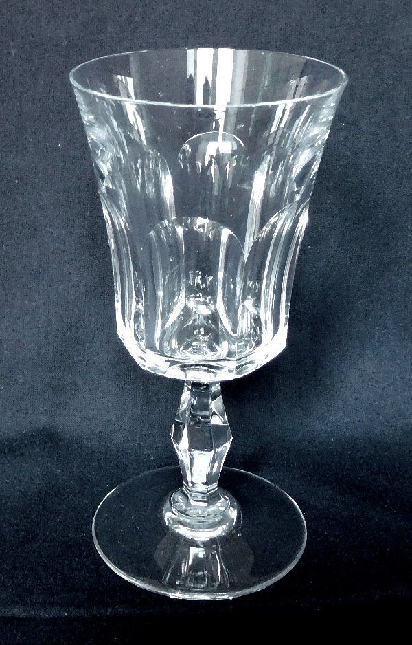 Baccarat crystal wine glass / port glass, Lauzun pattern - 12.8cm - signed