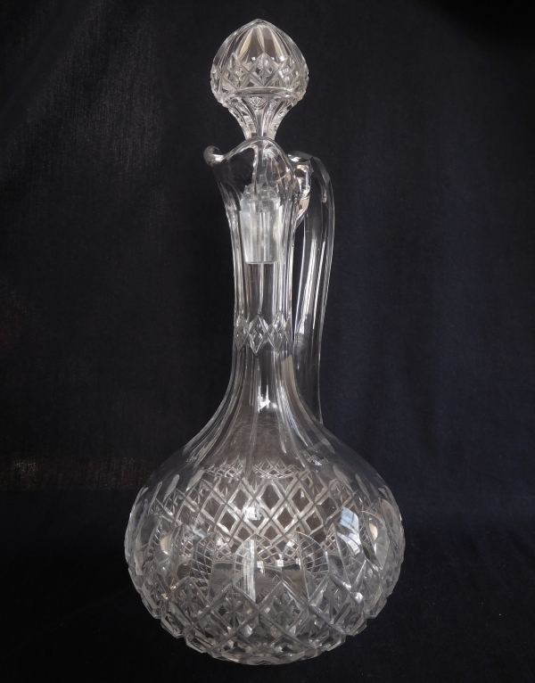 Baccarat crystal water bottle or ewer, Libourne pattern (GG pattern)