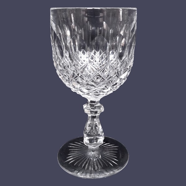 Baccarat crystal water glass, Libourne pattern (GG pattern) - 6cm