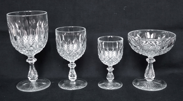 Verre à vin en cristal de Baccarat, modèle Libourne (modèle GG) - 12,5cm