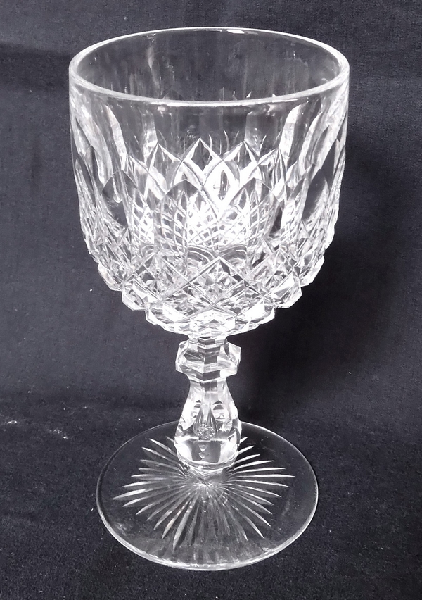 Baccarat crystal wine glass, Libourne pattern (GG pattern) - 12.5cm