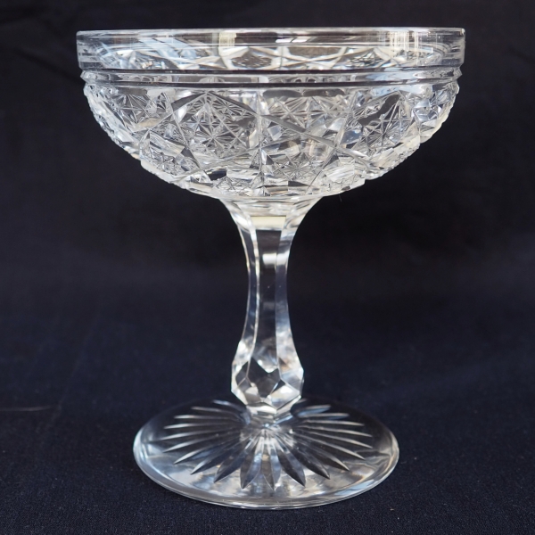 Baccarat crystal champagne glass, Lorient pattern