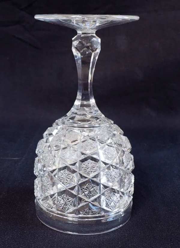 Baccarat crystal water glass, Lorient pattern - 16.6cm