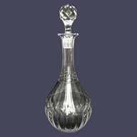 Baccarat crystal wine decanter, Louis XVI pattern