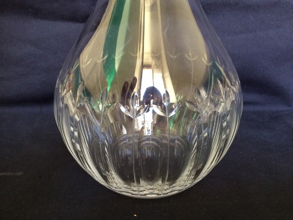 Baccarat crystal wine decanter, Louis XVI pattern