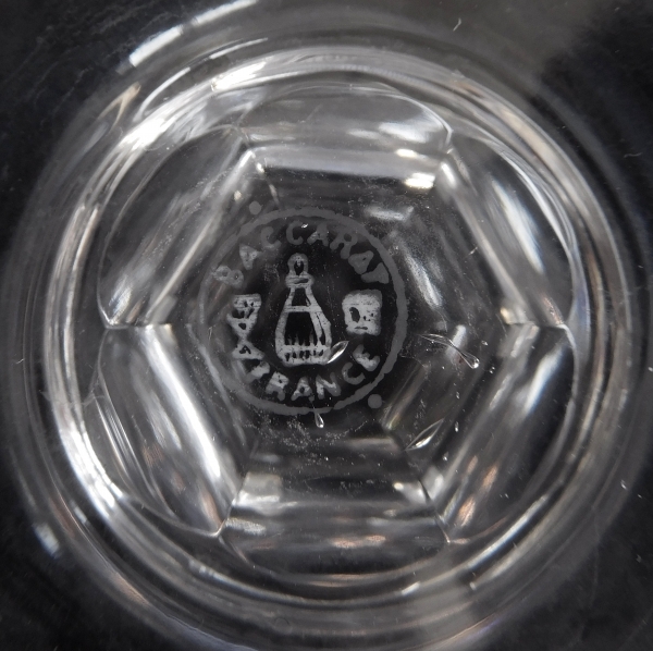 Verre à porto / verre à vin blanc en cristal de Baccarat, modèle Louvois - 13,5cm - signé
