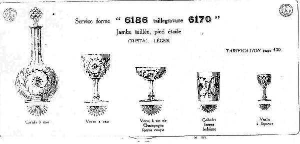 Coupe à champagne en cristal de Baccarat, modèle Maintenon