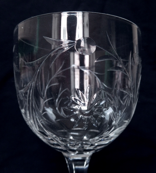 Baccarat crystal water glass, Maintenon pattern - 15.7cm