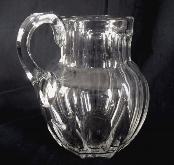 Baccarat crystal water pitcher, Malmaison pattern - 16cm