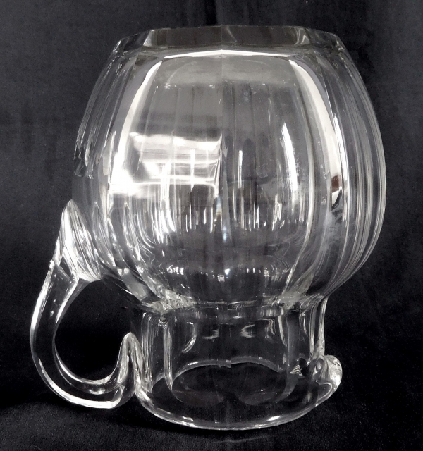 Carafe / pichet / broc à eau en cristal de Baccarat, modèle Malmaison - signé