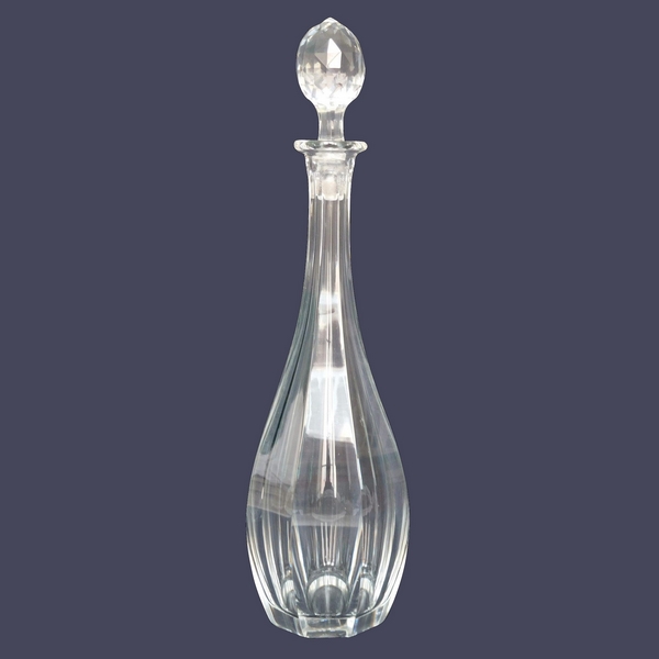 Carafe à vin en cristal de Baccarat, modèle Malmaison