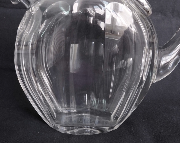 Carafe / flacon à whisky en cristal de Baccarat taillé, modèle Malmaison - signé