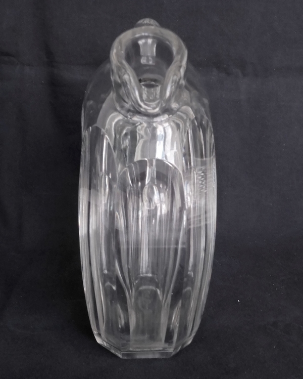 Baccarat crystal whisky / brandy decanter, Malmaison pattern - signed