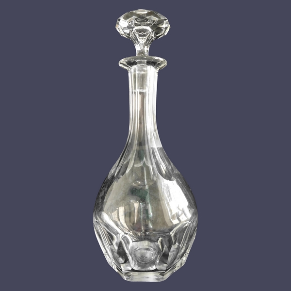 Carafe à vin en cristal de Baccarat, modèle Malmaison
