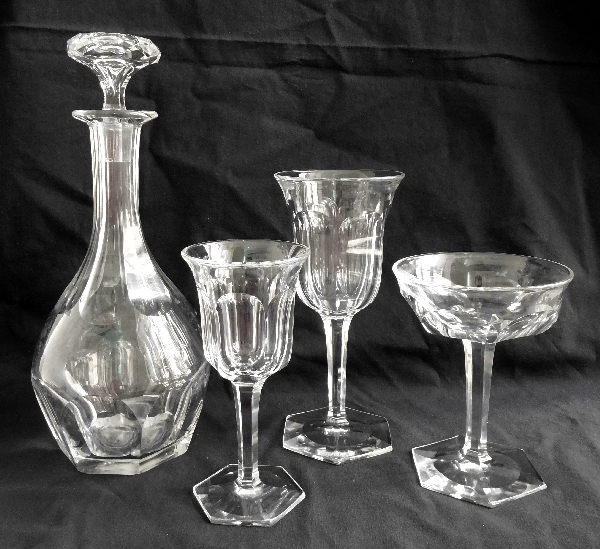 Baccarat crystal wine decanter, Malmaison pattern