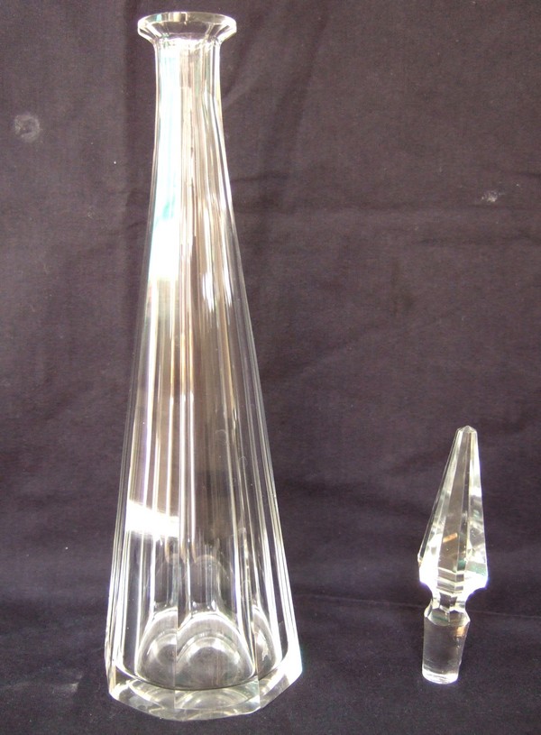 Baccarat cristal liquor decanted, Malmaison pattern, signed