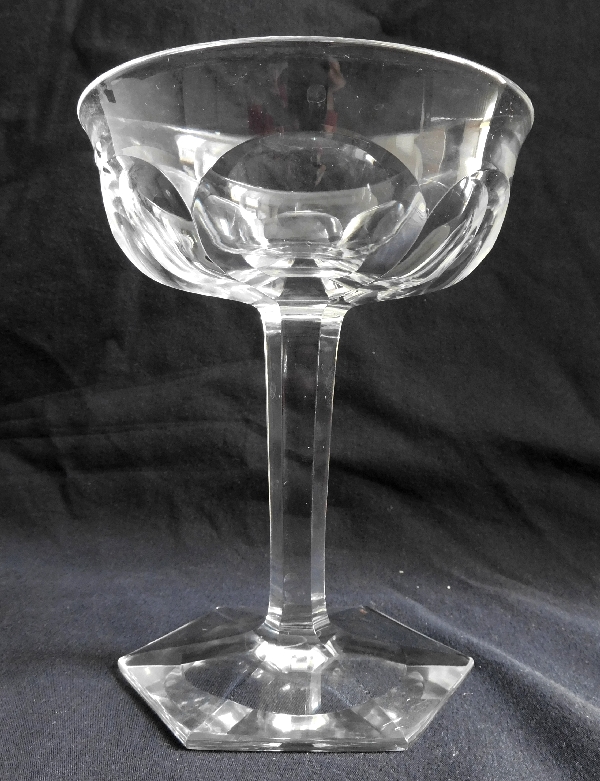 Coupe à champagne en cristal de Baccarat, modèle Malmaison