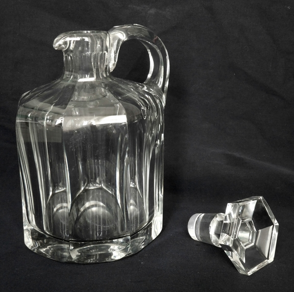 Baccarat crystal whisky / brandy decanter, Malmaison pattern - signed