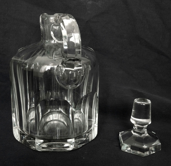 Baccarat crystal whisky / brandy decanter, Malmaison pattern - signed