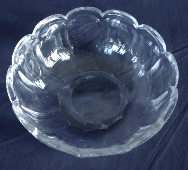 Saladier en cristal de Baccarat taillé, modèle Harcourt Malmaison