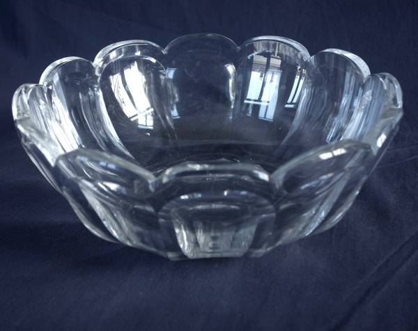 Saladier en cristal de Baccarat taillé, modèle Harcourt Malmaison