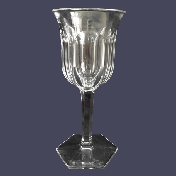 Baccarat crystal water glass, Malmaison pattern - 18,8cm