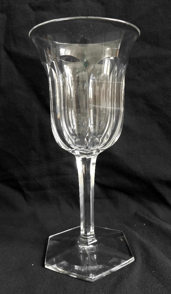 Baccarat crystal water glass, Malmaison pattern - 18,8cm