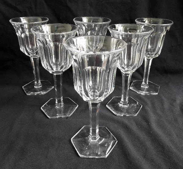 Verre à vin blanc / verre à porto en cristal de Baccarat, modèle Malmaison - 13,6cm