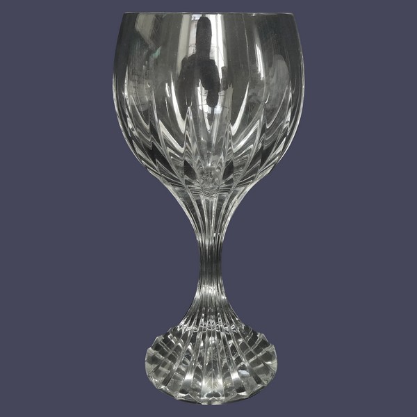 Baccarat crystal wine glass, Massena pattern - 15cm - signed