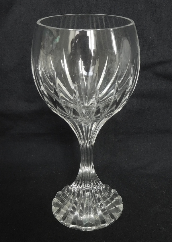 Baccarat crystal wine glass, Massena pattern - 15cm - signed