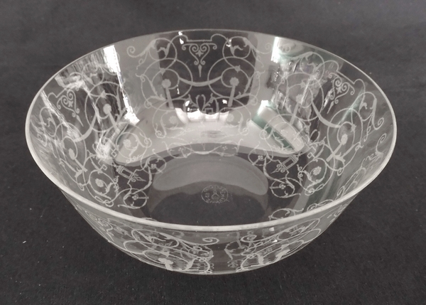 Baccarat crystal bowl, Michelangelo pattern