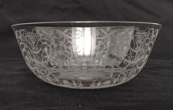 Baccarat crystal bowl, Michelangelo pattern