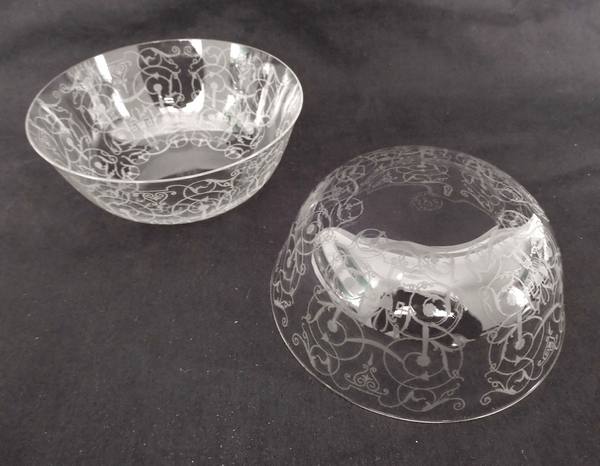 Baccarat crystal bowl, Michelangelo pattern