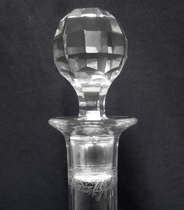 Carafe à eau en cristal de Baccarat, modèle Mimosas - 29,7cm